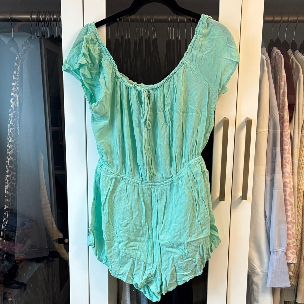 O’NEIL Aqua Mint Short Sleeve Romper